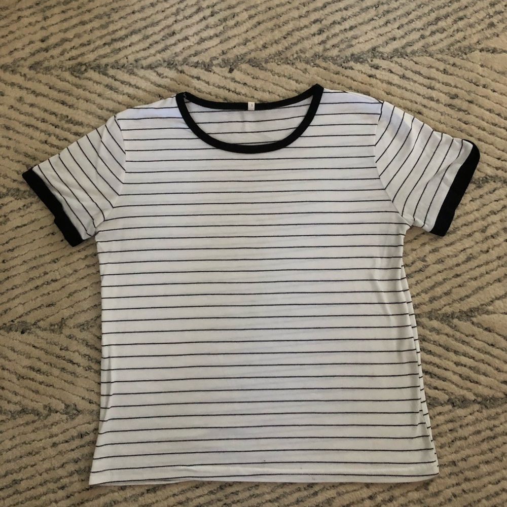 Small, B&W striped tee
